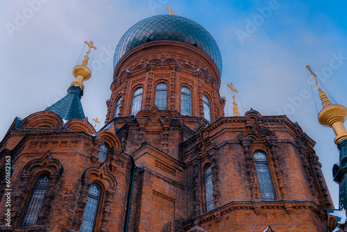 Saint Sophia Cathedral, located in Sophia Square, Daoli District, Harbin, Heilongjiang Province, China, is a Byzantine style Orthodox church built in 1907 and is a landmark of Harbin.