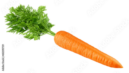 carrot isolated on white background, full depth of field