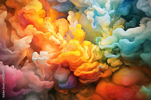 swirls of turbulent color, abstract background