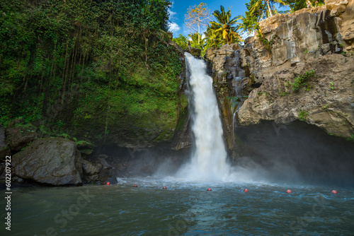 Tegenungan waterfall on Bali island in Indonesia