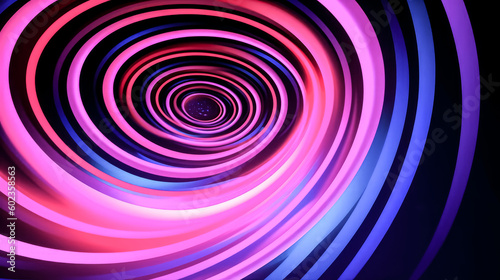 An abstract, geometric background featuring a curvy spiral line was created - generative ai.