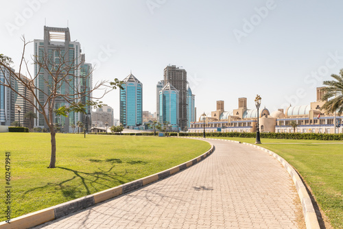 The Al Ittihad Park in Sharjah city, United Arab Emirates