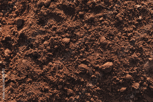 Close-up of fertile loam for the background