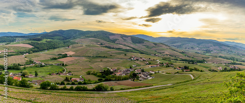Panorama sur le Beaujolais depuis le Mont Brouilly