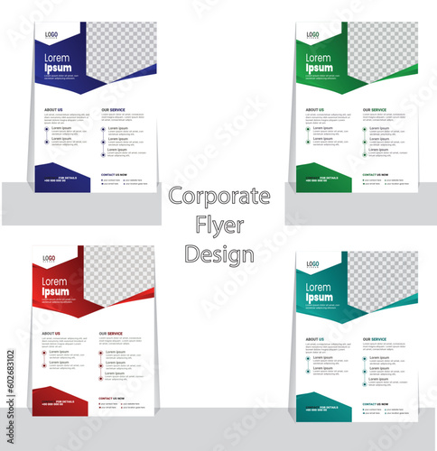 Modern and creative new set of business flyers 