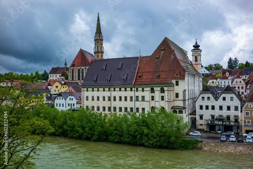 view of the old town of steyr, upper austria