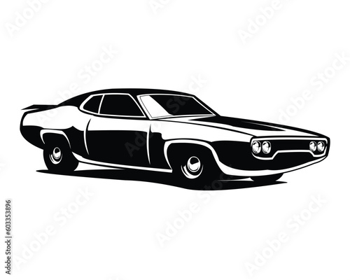 1971 gtx plymouth car logo - vector illustration, emblem design on a white background