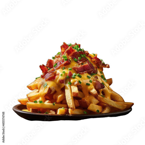 French fries with cheddar and bacon