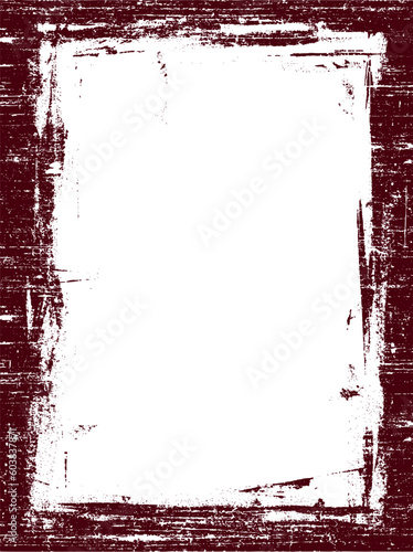 Dark Red Grunged Border - Highly Detailed vector grunge graphic.