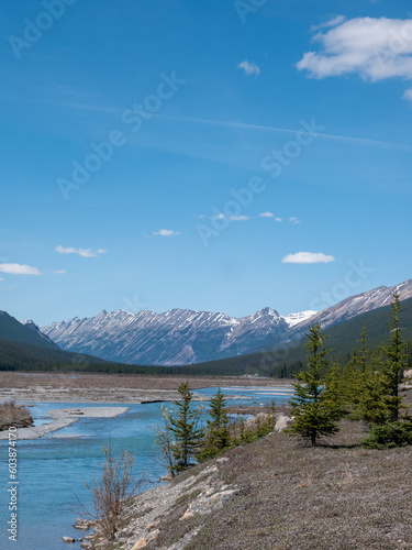 athabasca river, alberta, canada