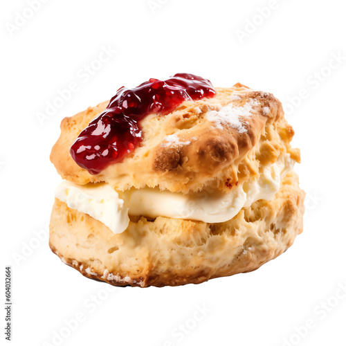 scone isolated on transparent background