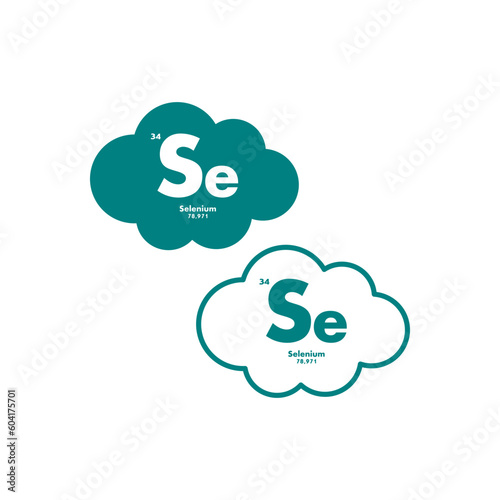 selenium icon set. vector template illustration for web design