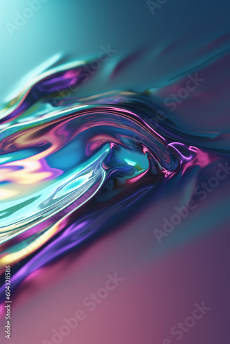 Abstract water ripple background with closeup metallic color texture