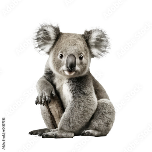 koala isolated on white