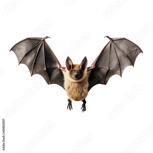 bat on a transparant background, PNG, Generative Ai