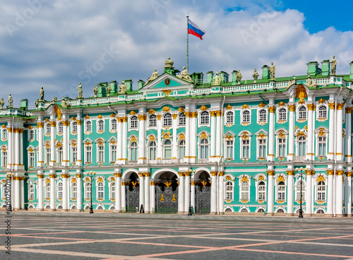 Winter Palace (State Hermitage museum) on Palace square, Saint Petersburg, Russia
