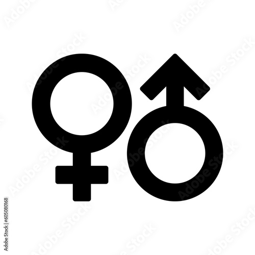 Gender icon. sign for mobile concept and web design. vector illustration