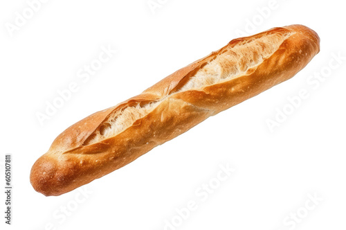 Freshly baked baguette - long French bread, Generative AI