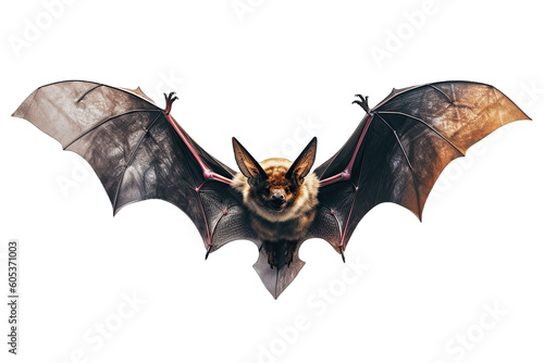 A Bat isolated on transparent background - Generative AI