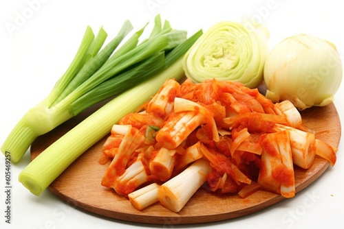 Kimchi is a traditional Korean banchan consisting Food Photography