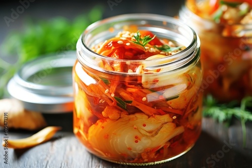 Kimchi is a traditional Korean banchan consisting Food Photography