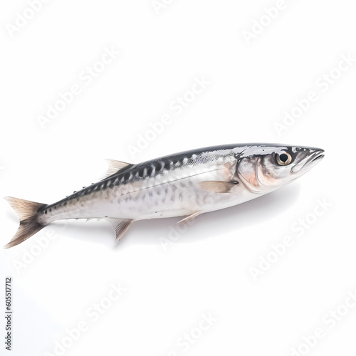 Detail Illustration Of Spanish Mackerel Isolated White