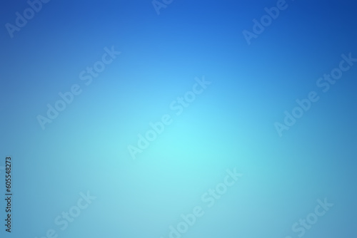 Abstract background of light blue shades with glare and bokeh effect.