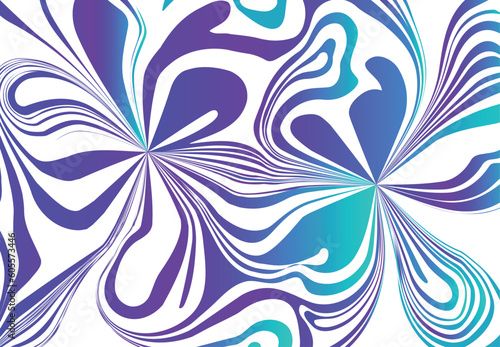 Abstract decorative wave pattern. Vector Illustration