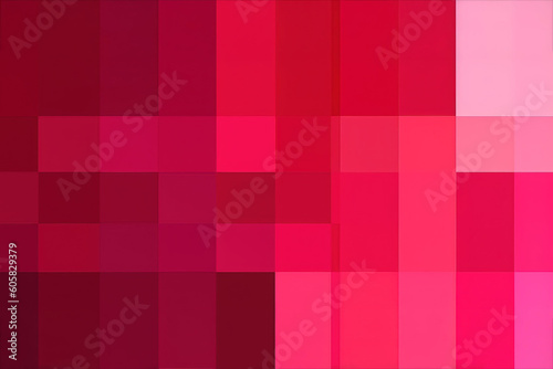 background viva magenta pantone 18 1750 color of the year 2023 tint shade and tone palette guide swatch chart concept abstract monochrome dynamic crimson carmine red geometric square generative ai