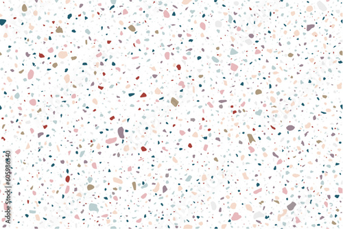 Terrazzo seamless background. Pastel-colored background.