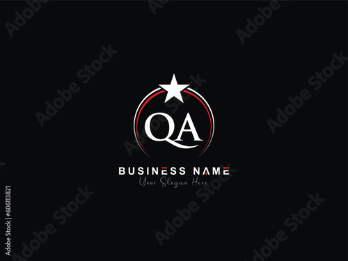 QA, q&a qa Luxury Letter Logo and Star Design For Your Business