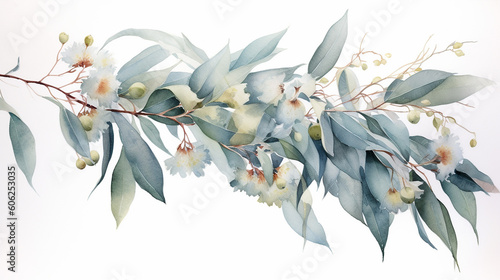 Watercolor eucalyptus watercolor floral