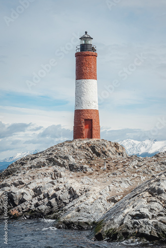 lighthouse on the coast perito moreno 