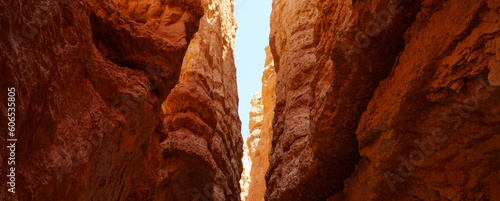 Close up shot of the rock formation in Bryce Canyon National Park