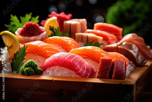 Japanese sashimi Cinematic Editorial Food Photography