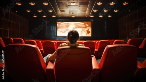 professional movie critic watching a film generative ai