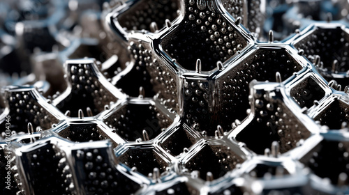 Magnetic Alchemy: Macro Explorations of Silver Ferrofluid's Biogenic Textures. Generative AI