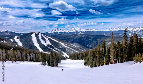 keystone ski resort town in colorado rockies