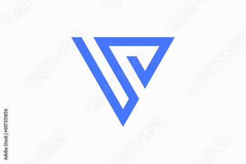initial letter sv logo vector premium template