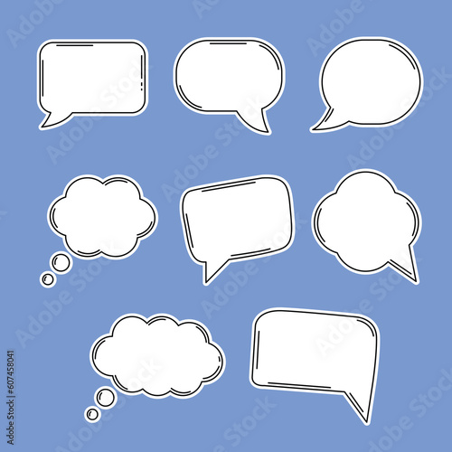 Set de burbujas de dialogo