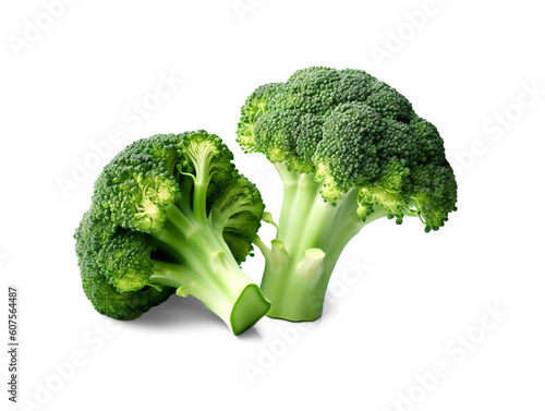 Broccoli isolated on white and transparent background, png