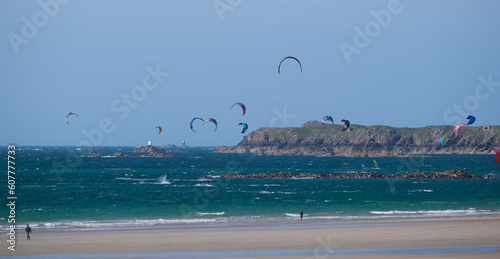 Kite surfers at St Malo