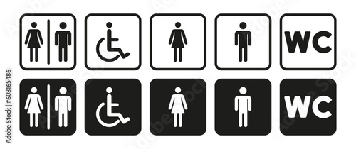 Public restroom or toilet facilities available for use by the general public. Public restroom, public toilet, restroom facilities, washroom.