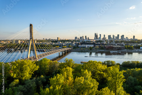 Warsaw, Poland - view of the city. 