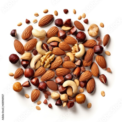 Une photo en gros plan d'une barre granola, montrant les textures croustillantes des noix et des graines, ainsi que les morceaux de fruits secs. -art-scale-6_00x