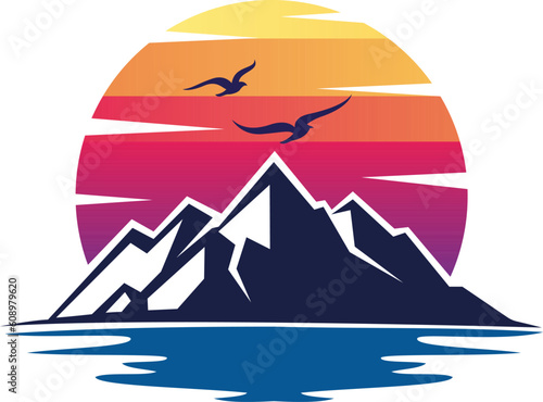 Mountain adventure logo Premium Vector2