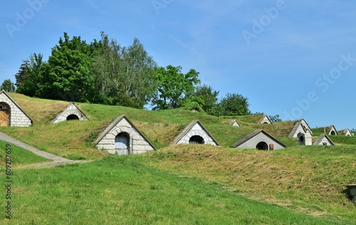 Berühmte Weinkeller in Hercegkút, Tokaj Weinregion, Ungarn