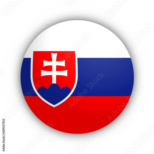 Flaga Słowacji Przycisk