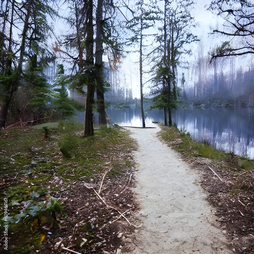 Waldweg düster