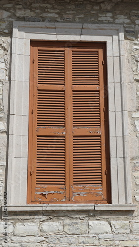 Drewniana okiennica okno architektura cypr